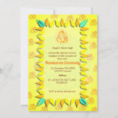 Namkaran Naming Ceremony Gouden Elementen Kaart (Voorkant)