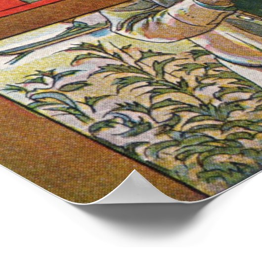 Namnsdag på härbret, Carl Larsson Poster (Hoek)