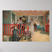 Namnsdag på härbret, Carl Larsson Poster (Voorkant)