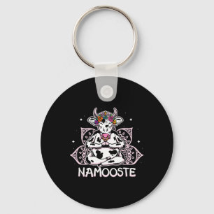 Namooste Mediterende Koe Yoga Meditatie Namaste Sleutelhanger