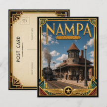 Nampa Idaho Vintage Art Deco Gouden Tijdperk