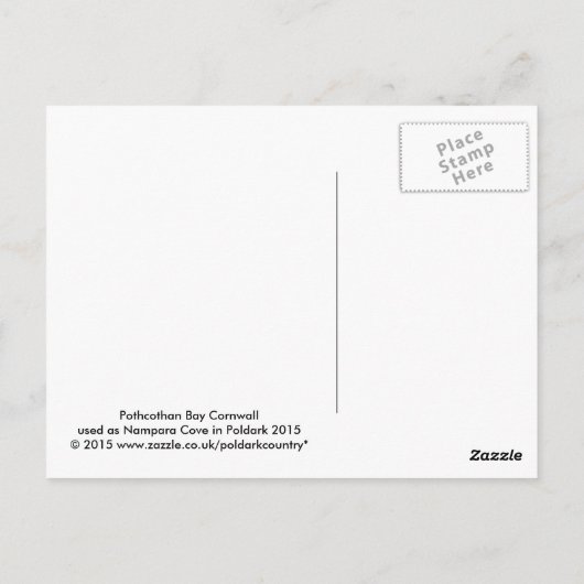 Nampara Cove Porthcothan Bay Cornwall Engeland Briefkaart (Achterkant)