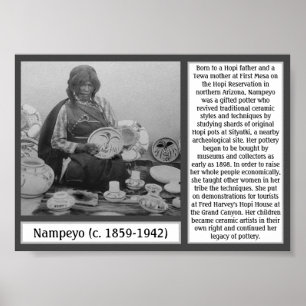 Nampeyo Pottery Native American Hopi Poster