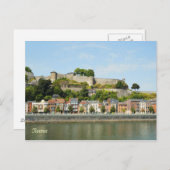 Namur, België van de Meuse Briefkaart (Voorkant / Achterkant)