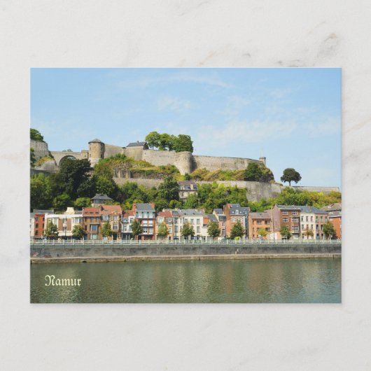 Namur, België vanuit de rivier Maas Briefkaart (Voorkant)