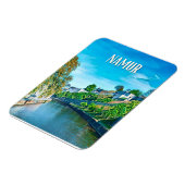 Namur Belgique Photo Vintage Magneet (Linkerzijde)