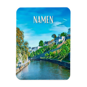 Namur Belgique Photo Vintage Magneet
