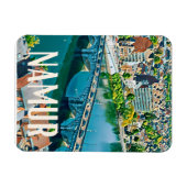 Namur Belgique Photo Vintage Magneet (Horizontaal)