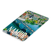 Namur Belgique Photo Vintage Magneet (Linkerzijde)