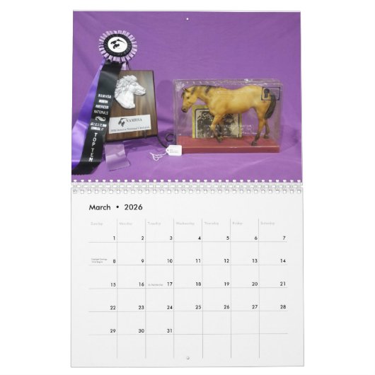 NAN 2018 Breyer Collectability Champions Calendar Kalender (Mar 2026)