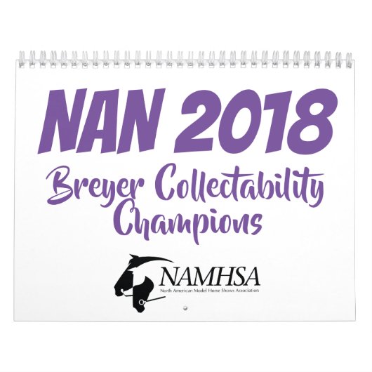 NAN 2018 Breyer Collectability Champions Calendar Kalender (Hoes)