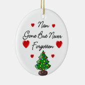 Nan Ceramic Memorial Kerstmis Ornament (Rechts)