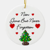 Nan Ceramic Memorial Kerstmis Ornament (Voorkant)
