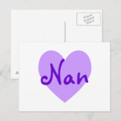 Nan in het Paars Briefkaart (Voorkant / Achterkant)