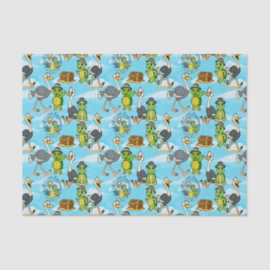 Nan Nae & Lulu Adventures Gift Wrap Tissue Paper Tissuepapier (Voorkant)