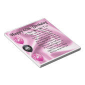 Nan Poem - 60th Birthday Notitieblok (Schuin)