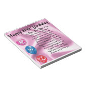 Nan Poem - 80th Birthday Notitieblok (Schuin)