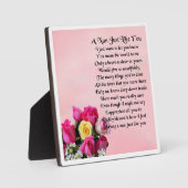 Nan Poem Plaque - Ontwerp van Rozen Fotoplaat (Voorkant)