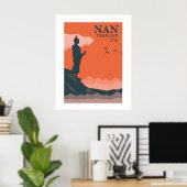Nan Retro Style Thailand Reizen Muur Kunst Poster (Thuiskantoor)