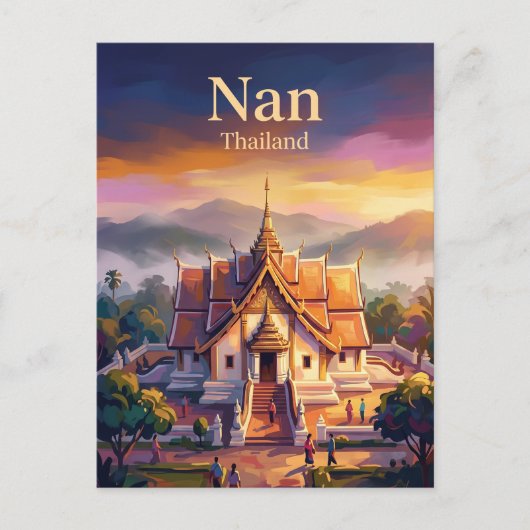 Nan Thailand Briefkaart (Voorkant)