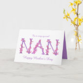 Nan waterverf Orchid aangepaste Moederdag Kaart (Gele Bloem)