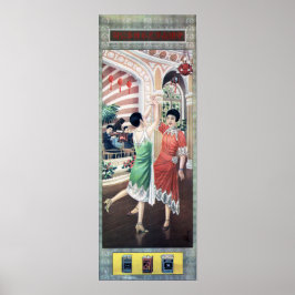 Nan Yang Brothers Cigaretes Ballroom Danser Ad Poster