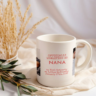 Nana 2 Aangepaste babyfoto's en geboortegegevens Koffiemok