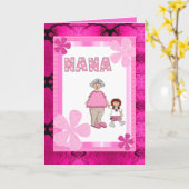 Nana And Granddaughter Card Kaart (Gele Bloem)