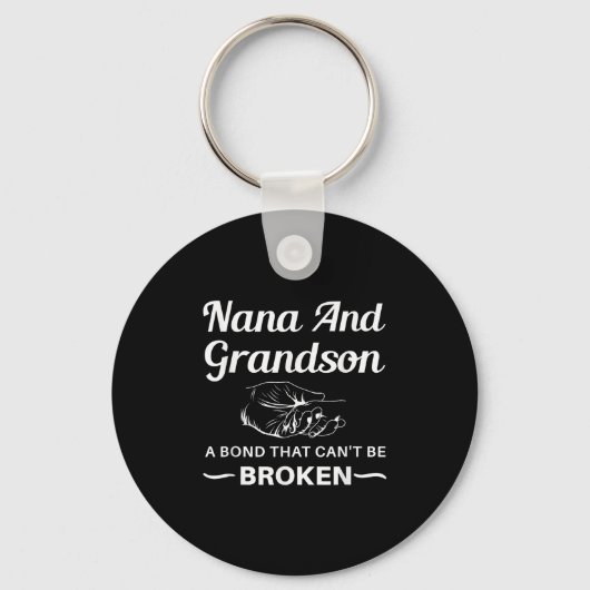 Nana And Grandson A Bond That Can't Be Broken Sleutelhanger (Voorkant)