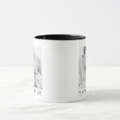 Nana and Me Minimalist Modern Chic Photo Mok (Midden)