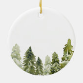 Nana and Papa Ons eerste kerstfeest als grootouder Keramisch Ornament (Achterkant)