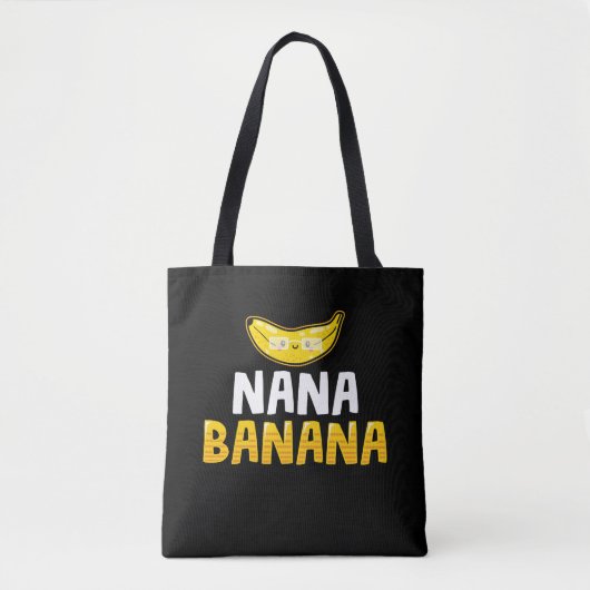 Nana Banana Grandmoeder Funny Grandma Tote Bag (Voorkant)