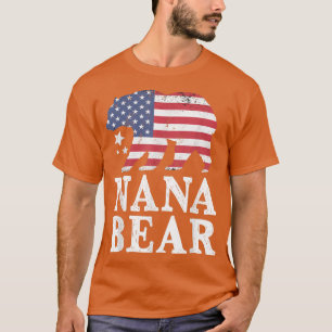 Nana Beer patriottische vlag matchingfamilie 4e ju T-shirt