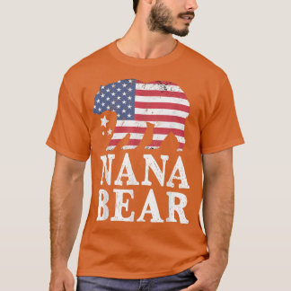Nana Beer patriottische vlag matchingfamilie 4e ju T-shirt