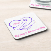 Nana Big Hug is de beste cadeau op een Bier Onderzetter (Linkerzijde)