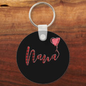 Nana Birthday Kerstmis Grandma Buffalo Plays Sleutelhanger (Voorkant)