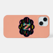 Nana Bloem Bloem Naam Initiaal iPhone 15 Case (Achterkant horizontaal)
