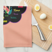 Nana Bloem Bloem Naam Initiaal Theedoek (Quarter Fold)