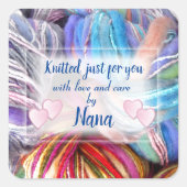 Nana breit vierkante sticker (Voorkant)