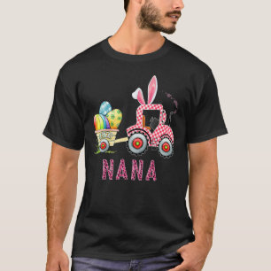 Nana Bunny Tractor brengt paaseieren gelukkig oost T-shirt