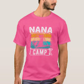 Nana Camp 2024 Familie Vakantie Zomer Camping Crew T-shirt (Voorkant)