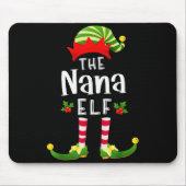 Nana Christmas Elf Matching Pajama X-mas Party Muismat (Voorkant)
