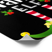 Nana Christmas Elf Matching Pajama X-mas Party  Poster (Hoek)