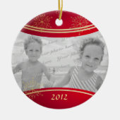 Nana Christmas Photo Lijst Keramisch Ornament (Voorkant)