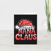 Nana Claus Christmas Family Matching Grandma Holid Kaart (Voorkant)
