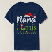 Nana Claus Funny Grandma Santa Pajamas Kerstmis I T-shirt (Design voorkant)