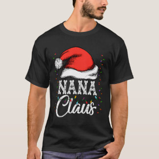 Nana Claus Grappige Kerstman Grootse Kerstcadeau v T-shirt
