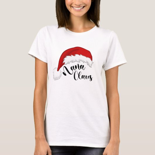 Nana Claus kerstkerstkerstman T-Shirt (Voorkant)