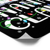 Nana Claus Kerstman Hoed Matching Familie Xma Poster (Hoek)