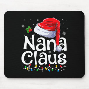 Nana Claus Kerstmis Kerstman Matching Familie Kers Muismat